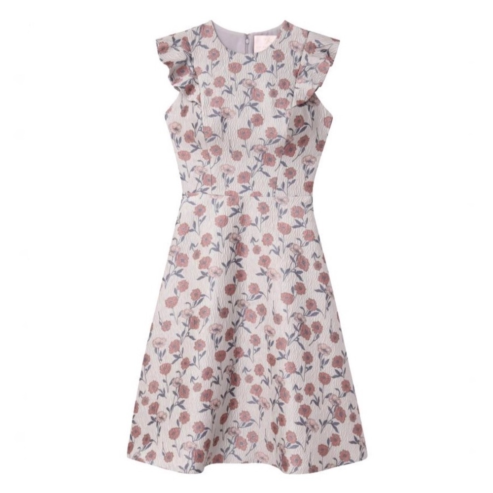 Gal Meets Glam Lola Dancing Daisy Jacquard Dress - Picture 6 of 15